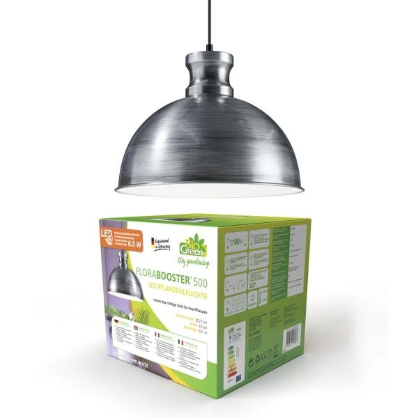 Groeilamp Led Florabooster 500 - 6,5W - Zink 4 Groeilamp Led Florabooster 500 - 6,5W - Zink - Afbeelding 2