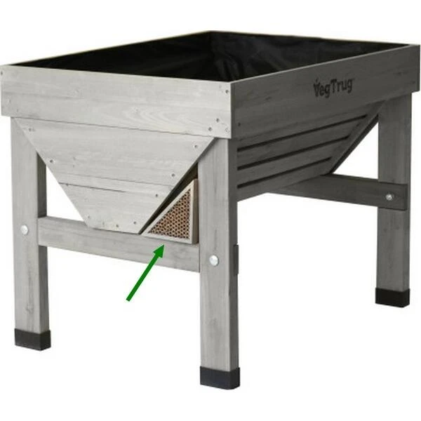 Insectenhotel BEE BAR Voor Vegtrug Grijs 3 Insectenhotel BEE BAR Voor Vegtrug Grijs