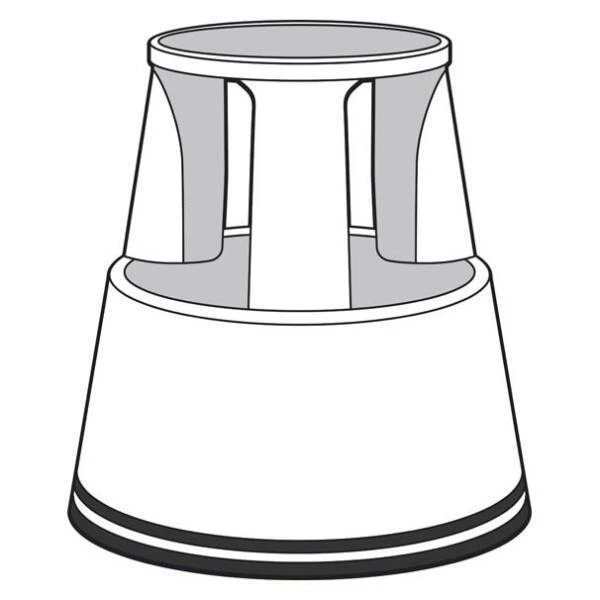 Kick Step Metaal Antraciet - 43 Cm 4 Kick Step Metaal Antraciet - 43 Cm - Afbeelding 2