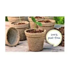 Vezelpotjes Rond 11 Cm - Biologisch Afbreekbaar - Set Van 10 Stuks -Tuinonderhoud Buiten Korting kokos potjes rond 11 cm 1519296476 1 600