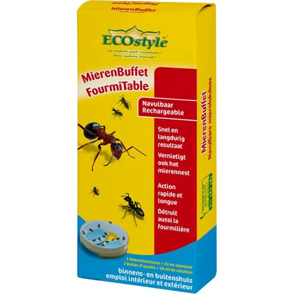 Ecostyle Mierenbuffet - Navulbaar - Set Van 2 Stuks 3 Ecostyle Mierenbuffet - Navulbaar - Set Van 2 Stuks
