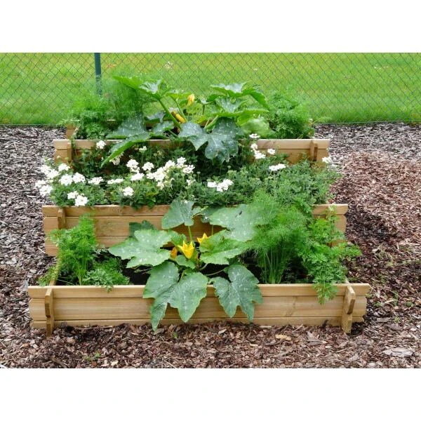 Moestuin Trapvorm 100 × 100 × 40 Cm 5 Moestuin Trapvorm 100 × 100 × 40 Cm - Afbeelding 3