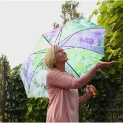 ESSCHERT DESIGN Paraplu Met Bloemenprint - Ø 120 Cm -Tuinonderhoud Buiten Korting paraplu met bloemen 120 cm 1492183705 1 600