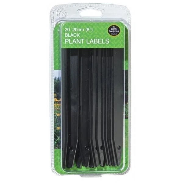 Plantenlabels Zwart Kunststof - 20 Cm - Set Van 20 Stuks 3 Plantenlabels Zwart Kunststof - 20 Cm - Set Van 20 Stuks
