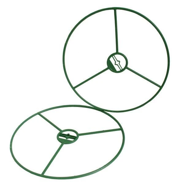 Steunringen Voor Planten Ø 30 Cm - Kunststof - Set Van 2 Stuks 4 Steunringen Voor Planten Ø 30 Cm - Kunststof - Set Van 2 Stuks - Afbeelding 2
