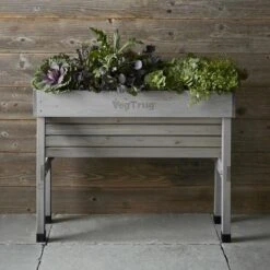 Vegtrug Verhoogde Kweektafel Grijs - 100 × 80 × 80 Cm 7 Vegtrug Verhoogde Kweektafel Grijs - 100 × 80 × 80 Cm -Tuinonderhoud Buiten Korting vegtrug grijs 1 m 1517220431 1 600