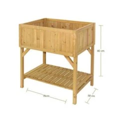 Verhoogde Kweektafel Vegtrug - Naturel -Tuinonderhoud Buiten Korting verhoogde kweektafel vegtrug 1625036381 3 600